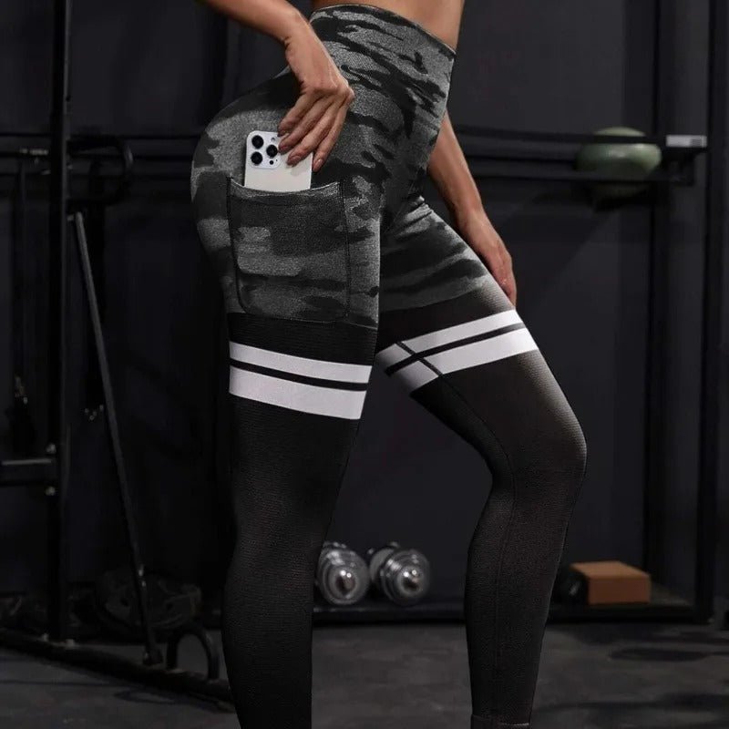 Camo Stripe Leggings - Gymfit
