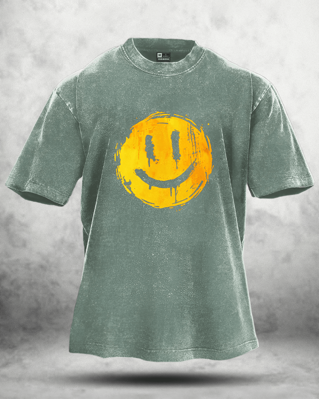 HAPPY SMILEY WASHABLE T-SHIRT - Gymfit