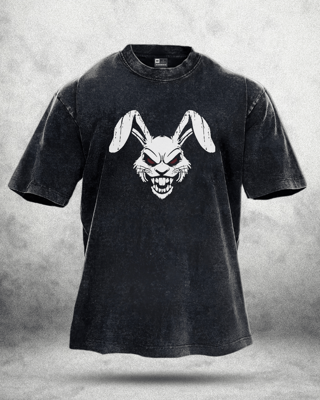 RABBIT RED EYE WASHED T-SHIRT - Gymfit