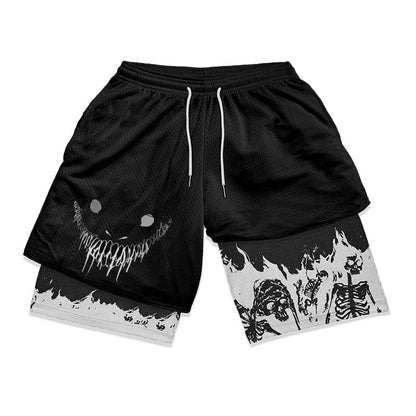 Anime Berserk 2 in 1 Gym shorts