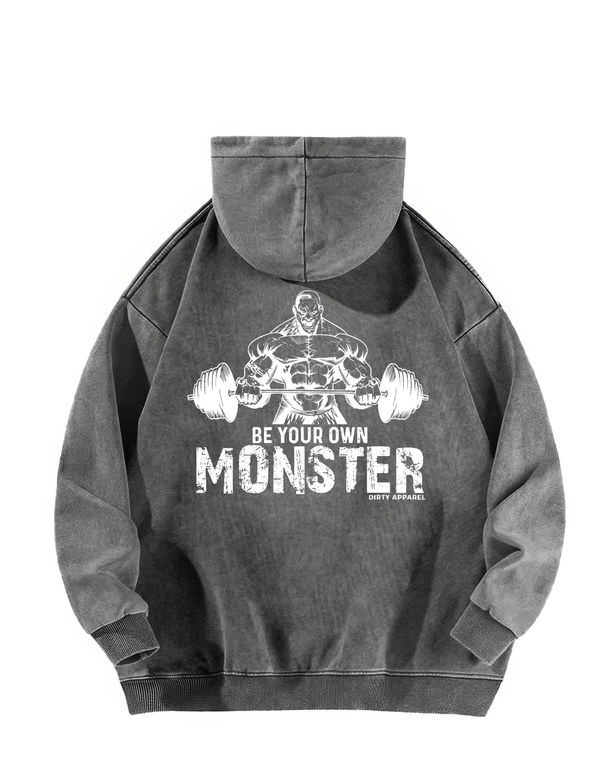 BE YOUR OWN MONSTER MELTED HOODIE - Gymfit