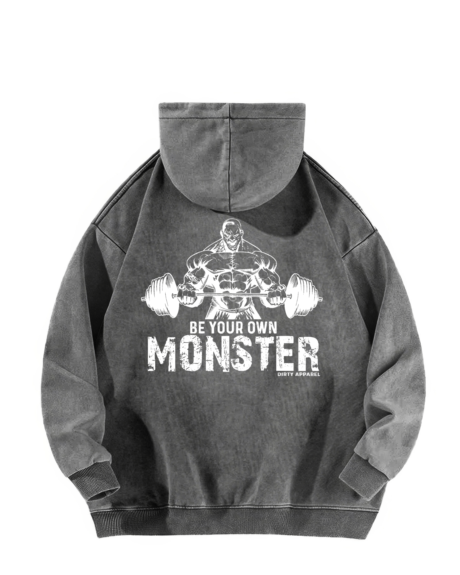 BE YOUR OWN MONSTER MELTED HOODIE - Gymfit