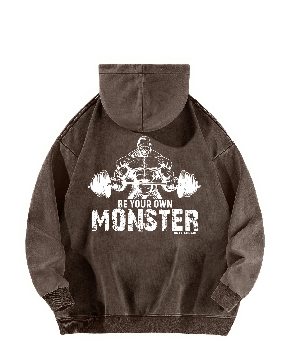 BE YOUR OWN MONSTER MELTED HOODIE - Gymfit