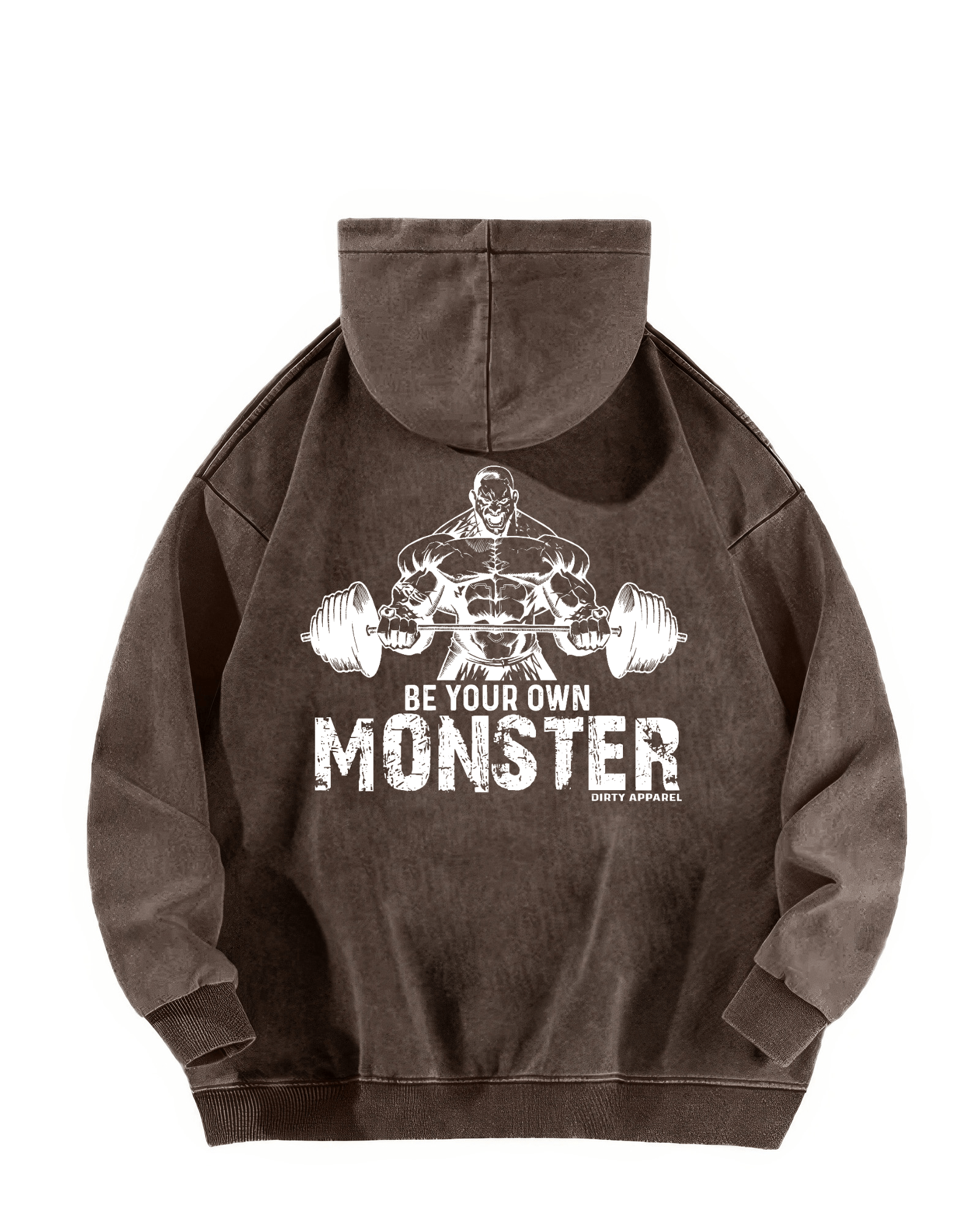 BE YOUR OWN MONSTER MELTED HOODIE - Gymfit
