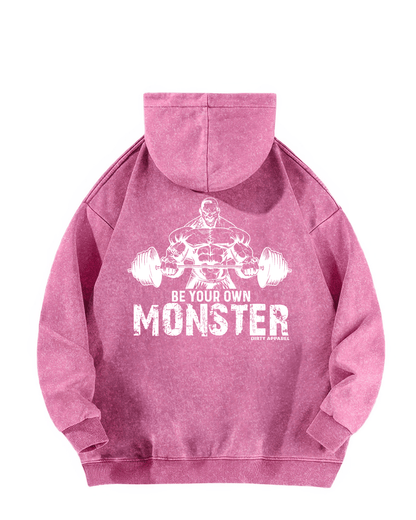 BE YOUR OWN MONSTER MELTED HOODIE - Gymfit