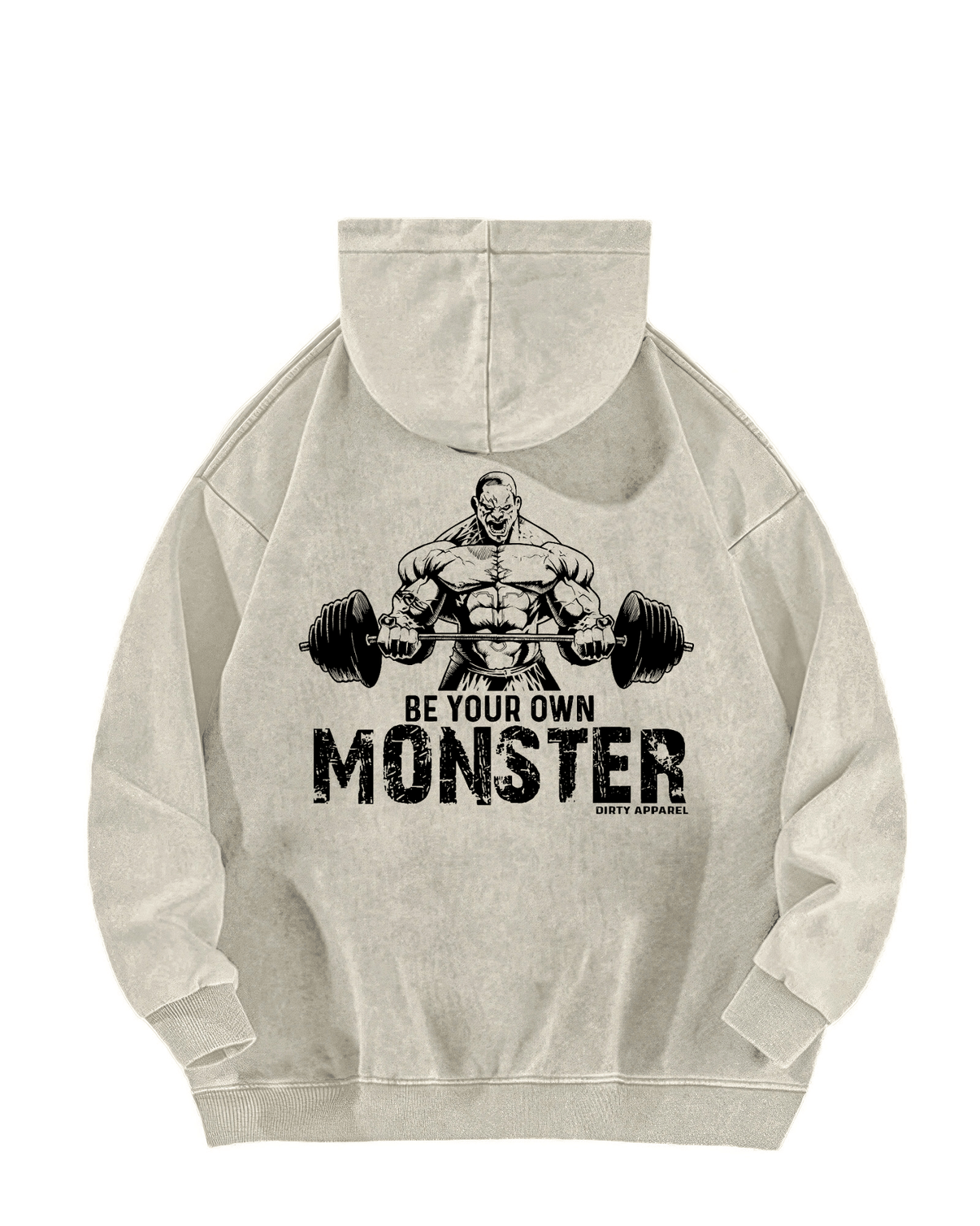 BE YOUR OWN MONSTER MELTED HOODIE - Gymfit