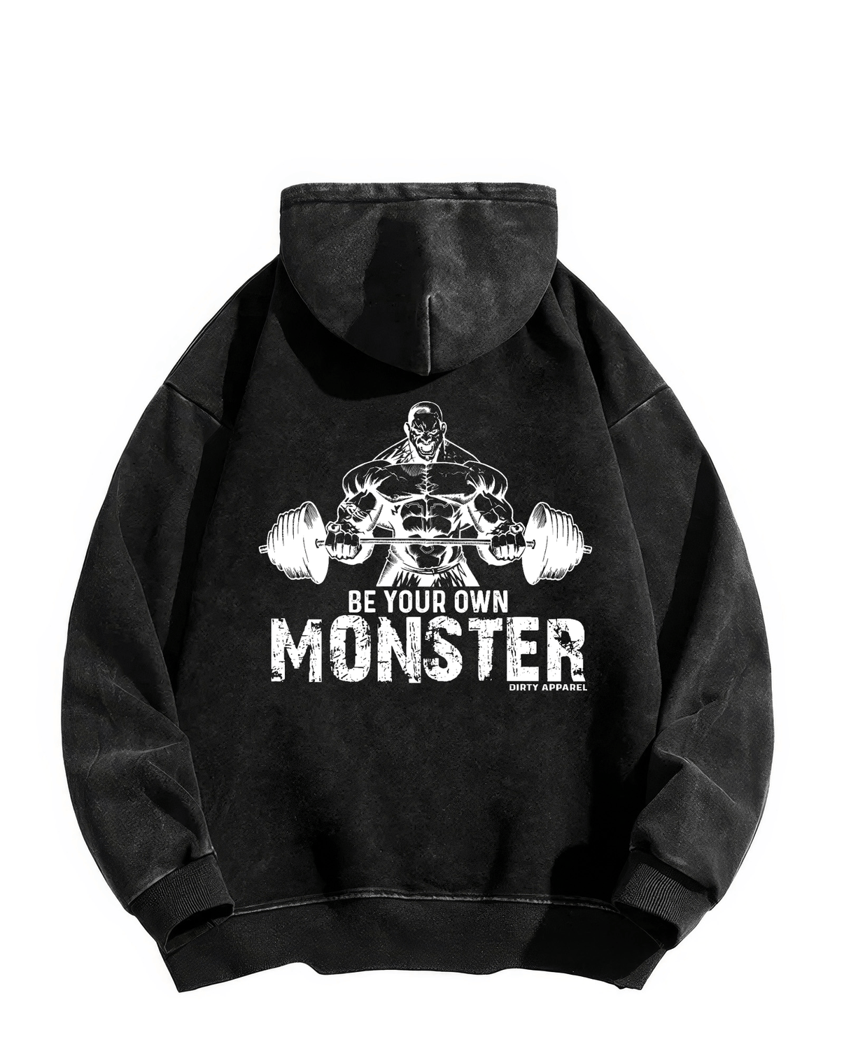 BE YOUR OWN MONSTER MELTED HOODIE - Gymfit