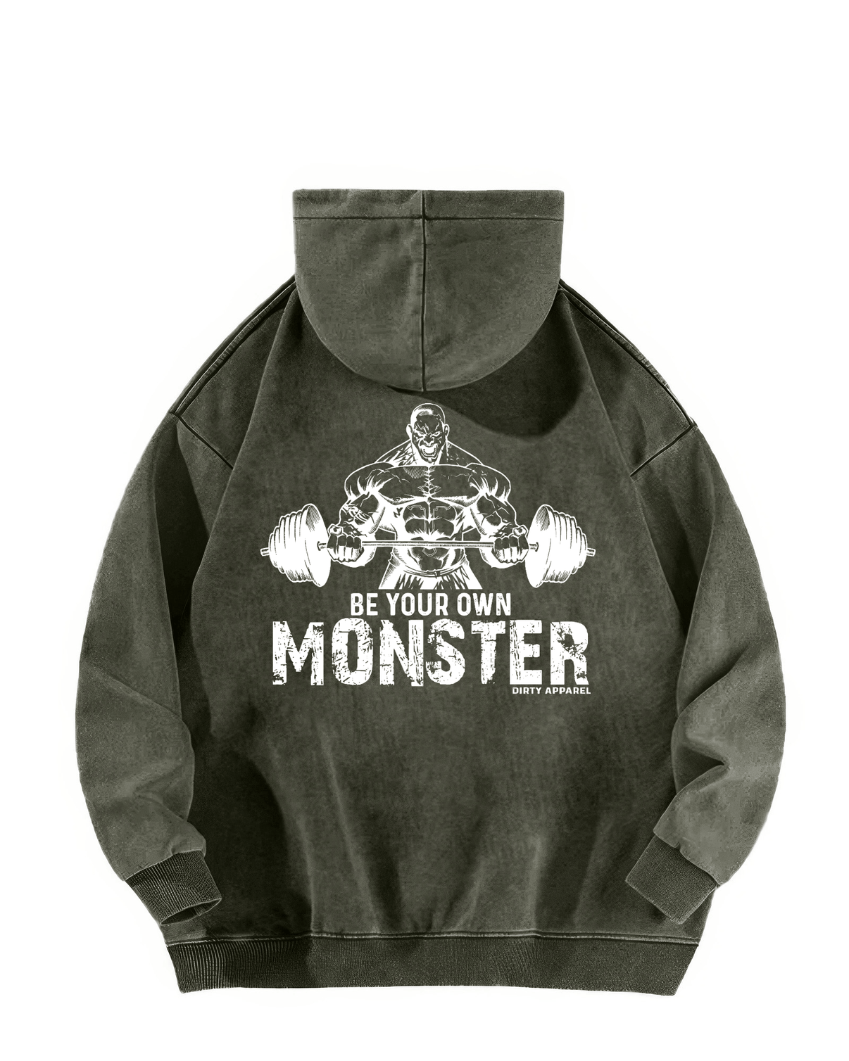 BE YOUR OWN MONSTER MELTED HOODIE - Gymfit