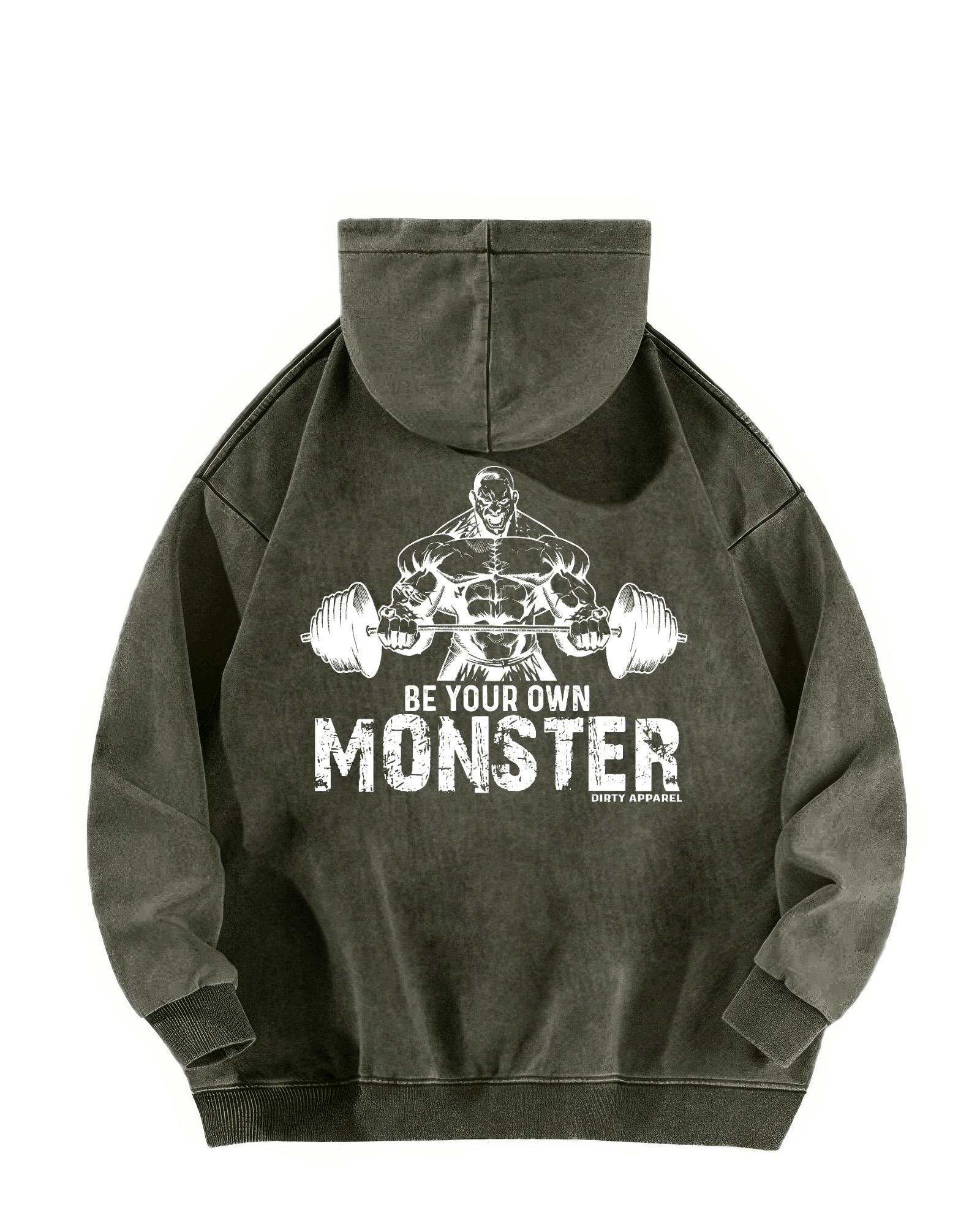 BE YOUR OWN MONSTER MELTED HOODIE - Gymfit