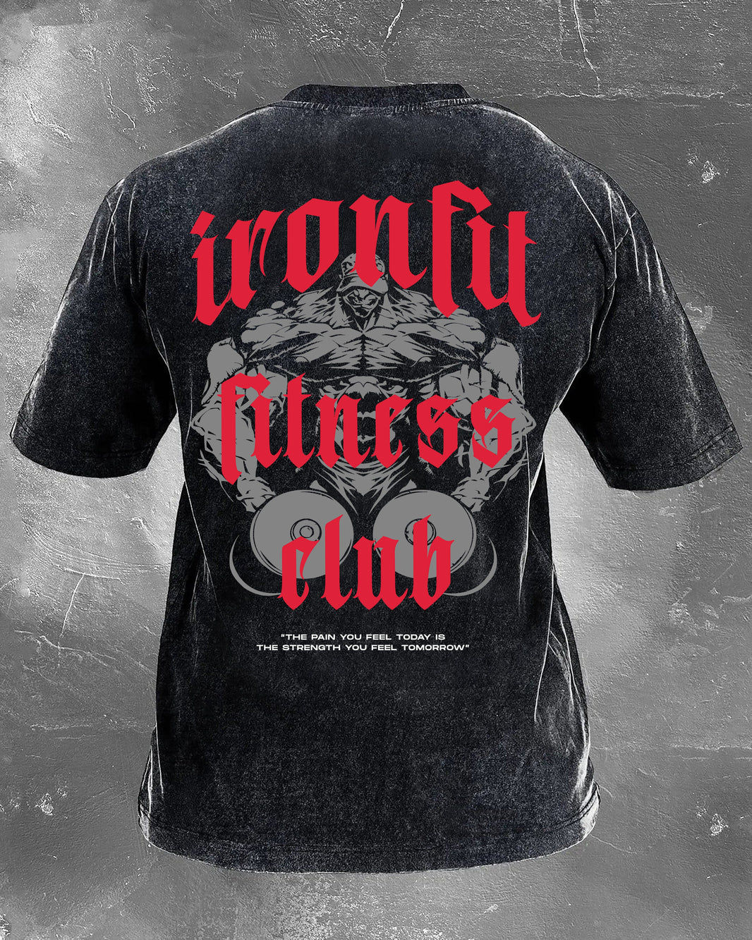 IRONFIT FITNESS CLUB WASHED T-SHIRT