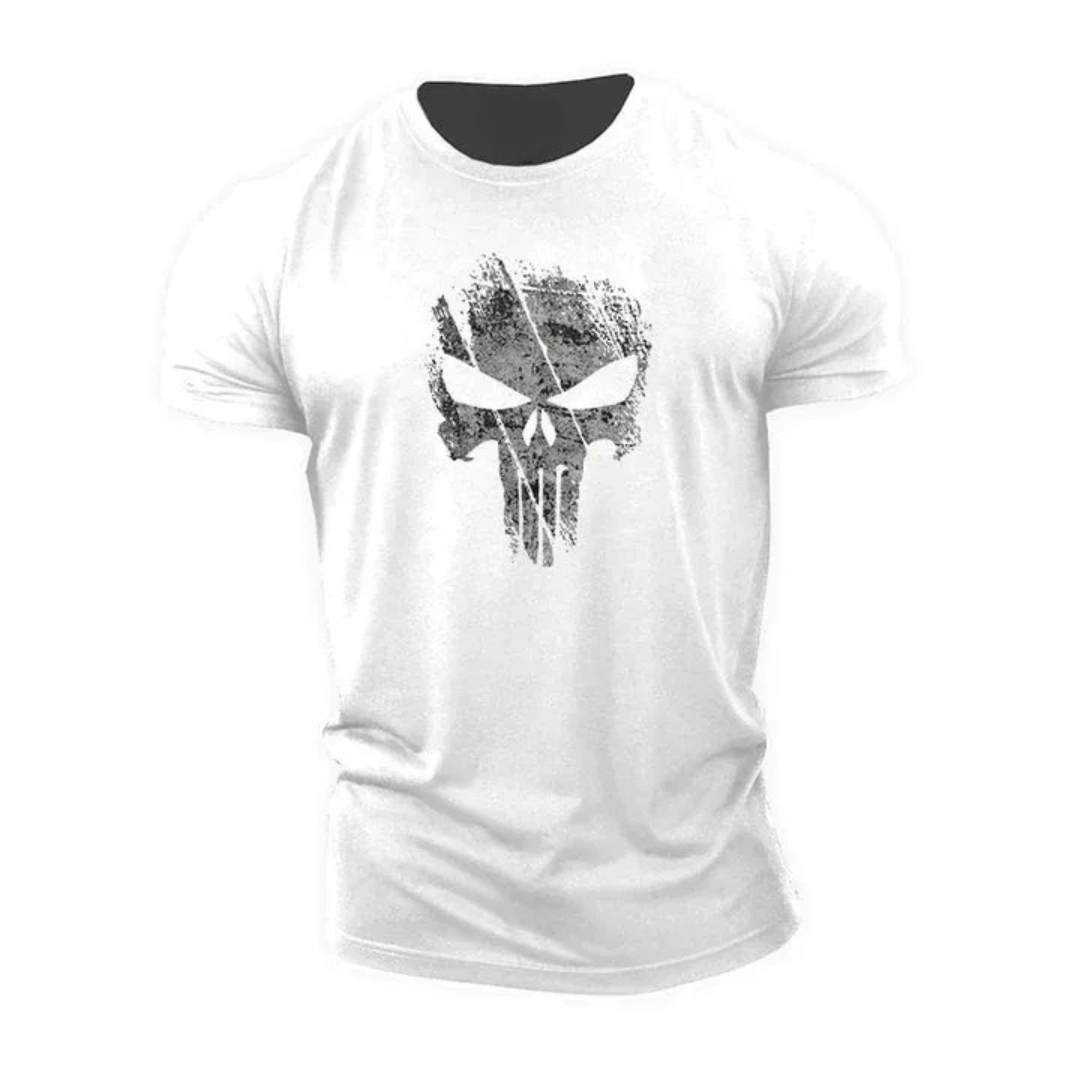 Broken Punisher Skull T-Shirt - Gymfit