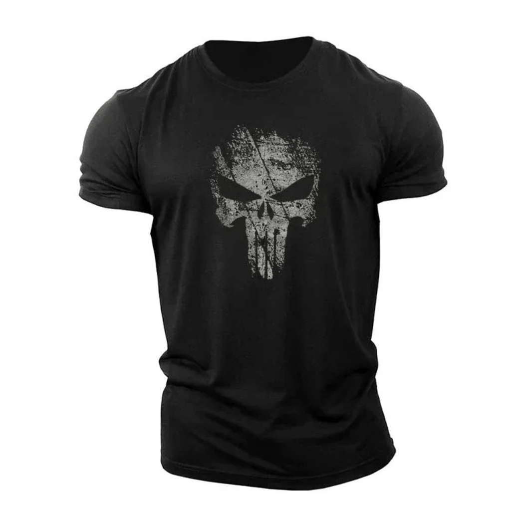 Broken Punisher Skull T-Shirt - Gymfit