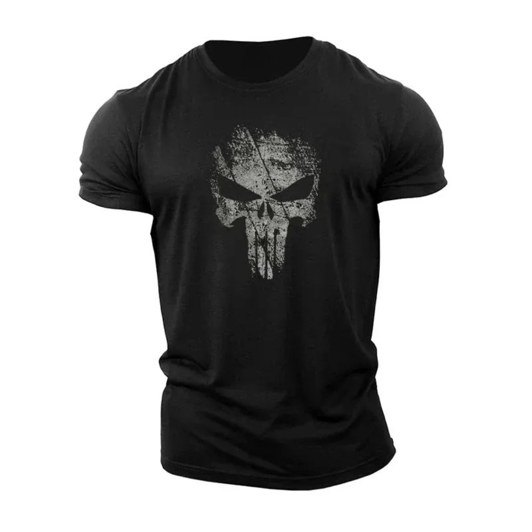 Broken Punisher Skull T-Shirt - Gymfit