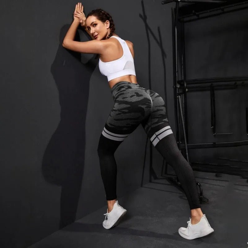Camo Stripe Leggings - Gymfit