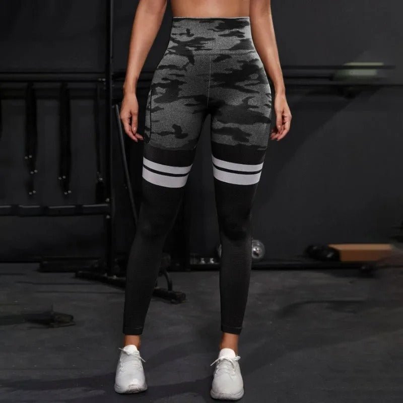 Camo Stripe Leggings - Gymfit