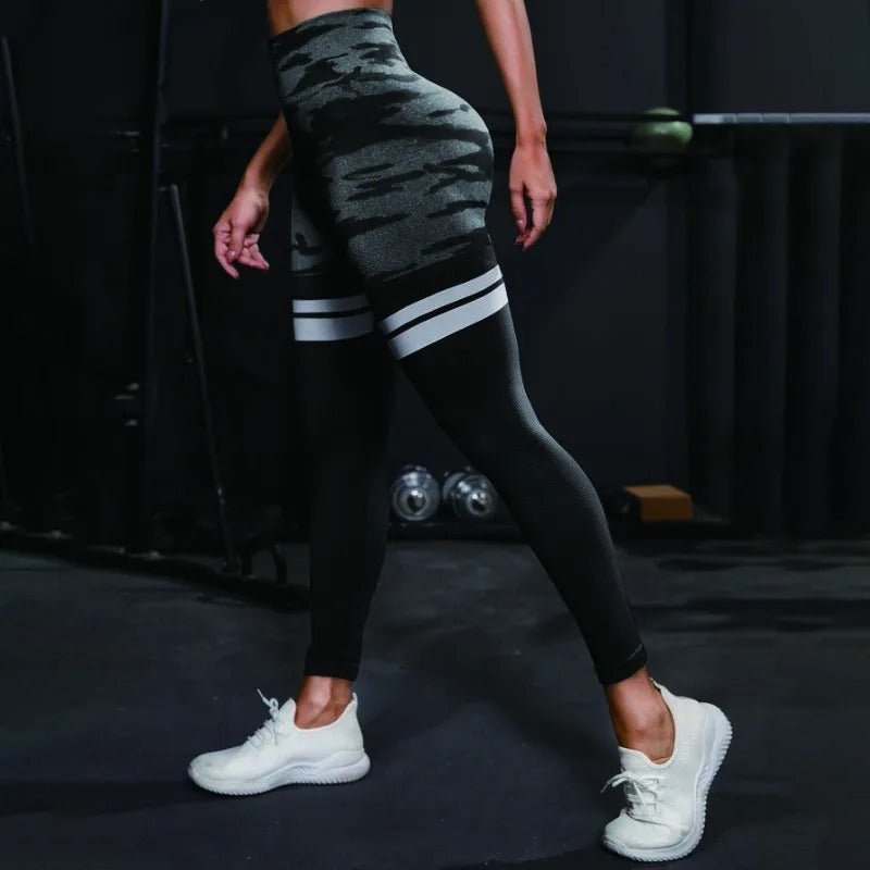Camo Stripe Leggings - Gymfit
