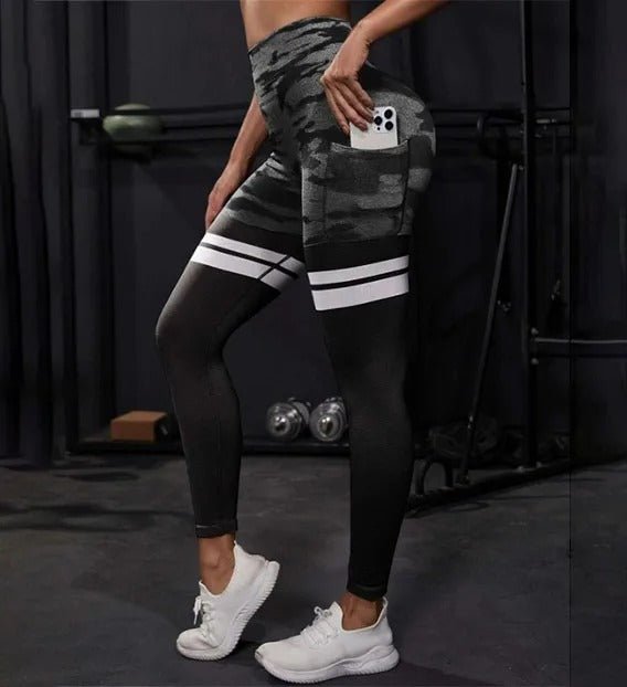 Camo Stripe Leggings - Gymfit