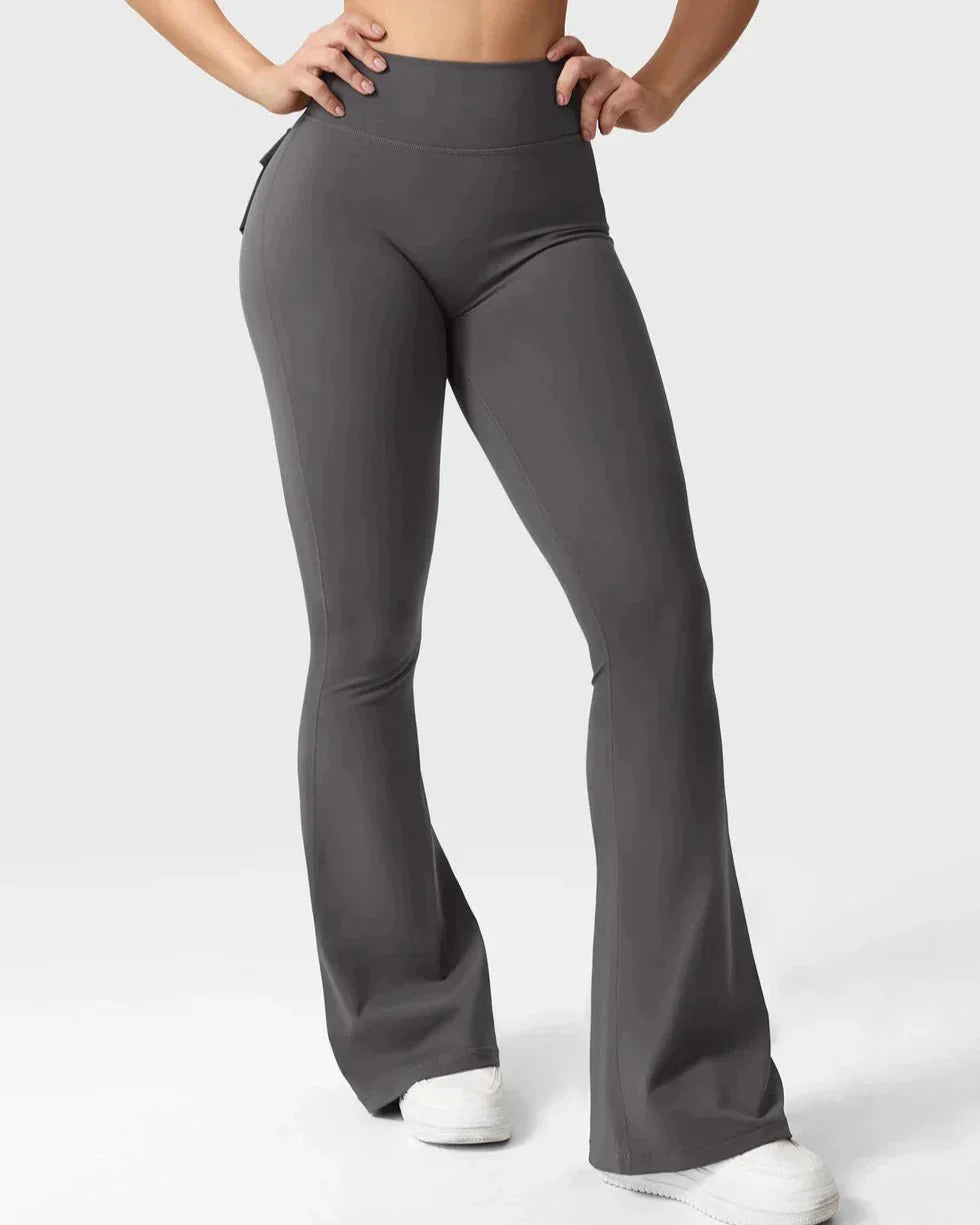 Cargo Flare Fitness Leggings - Gymfit