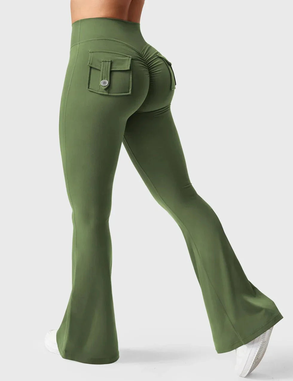 Cargo Flare Fitness Leggings - Gymfit