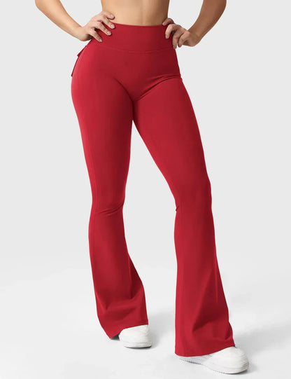 Cargo Flare Fitness Leggings - Gymfit