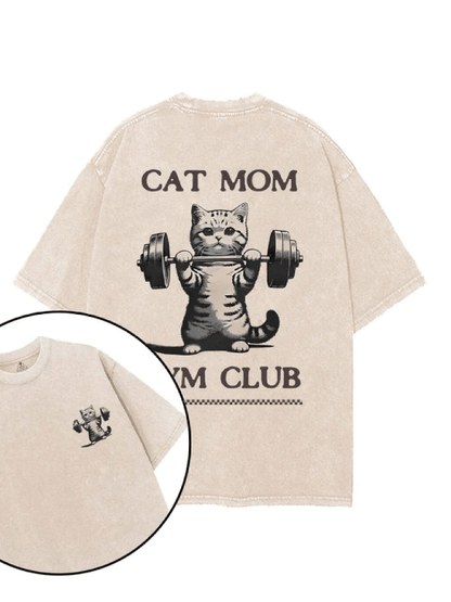 CAT MOM GYM CLUB T-SHIRT - Gymfit
