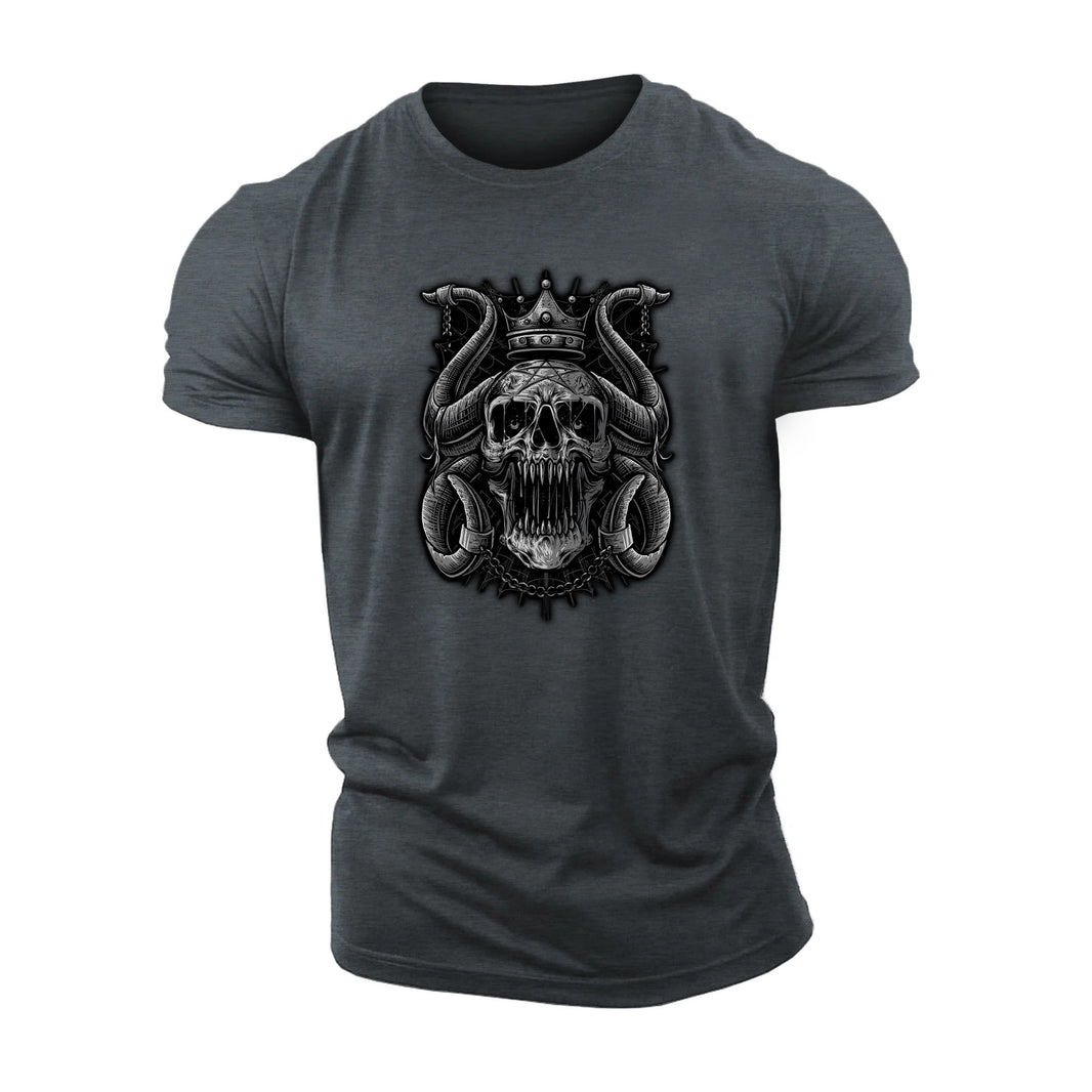 Chained Crown Skull T-Shirt - Ironfit