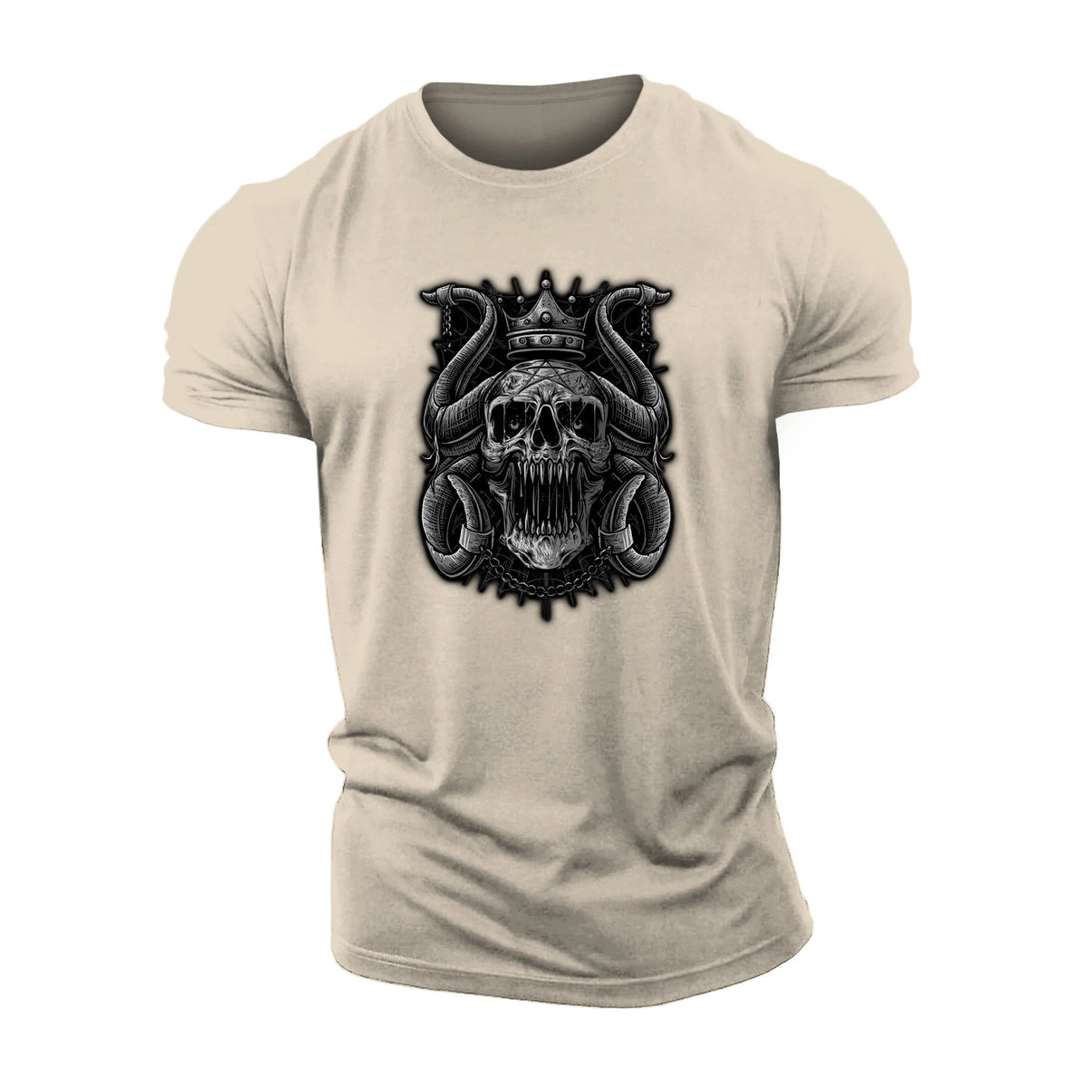 Chained Crown Skull T-Shirt - Ironfit