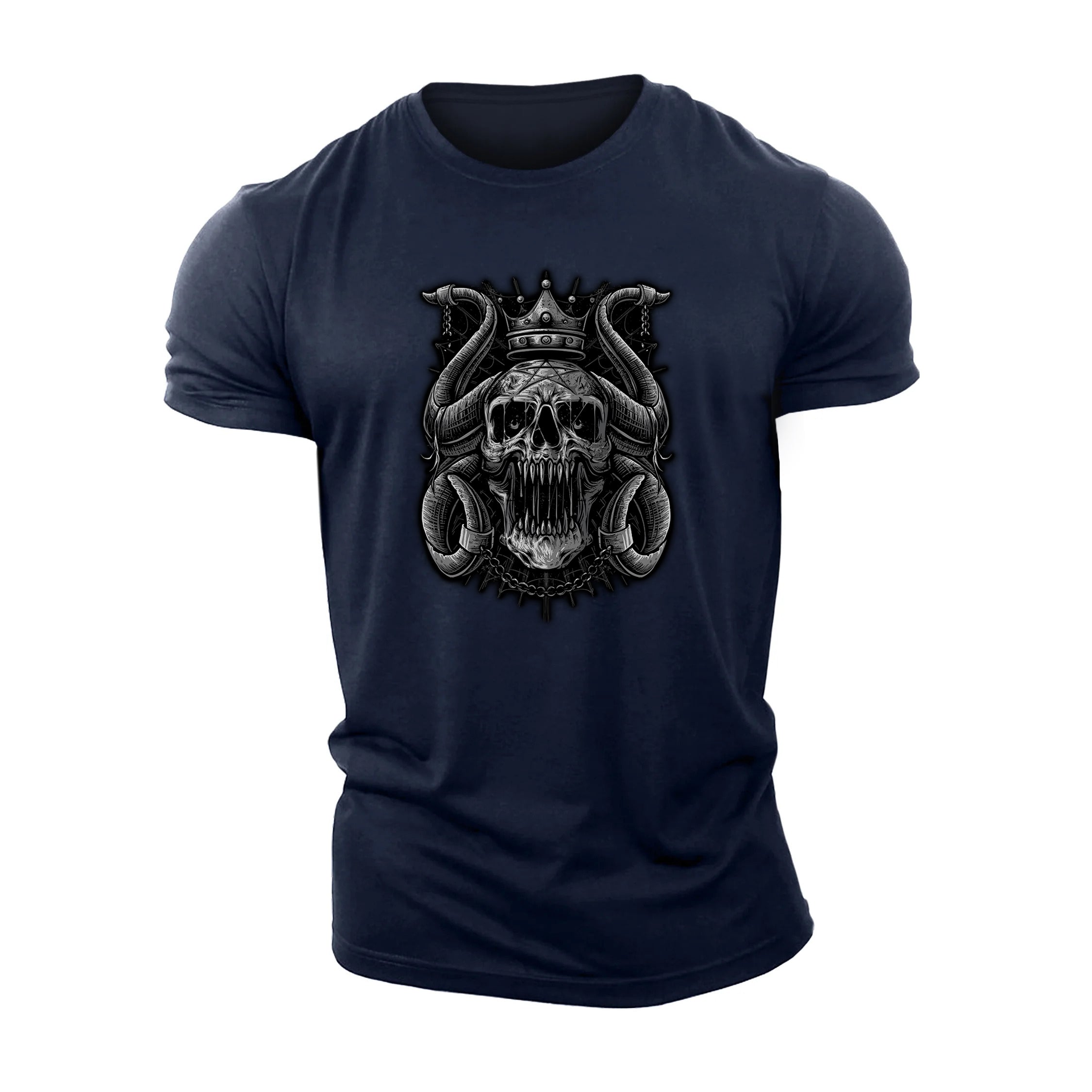 Chained Crown Skull T-Shirt - Ironfit