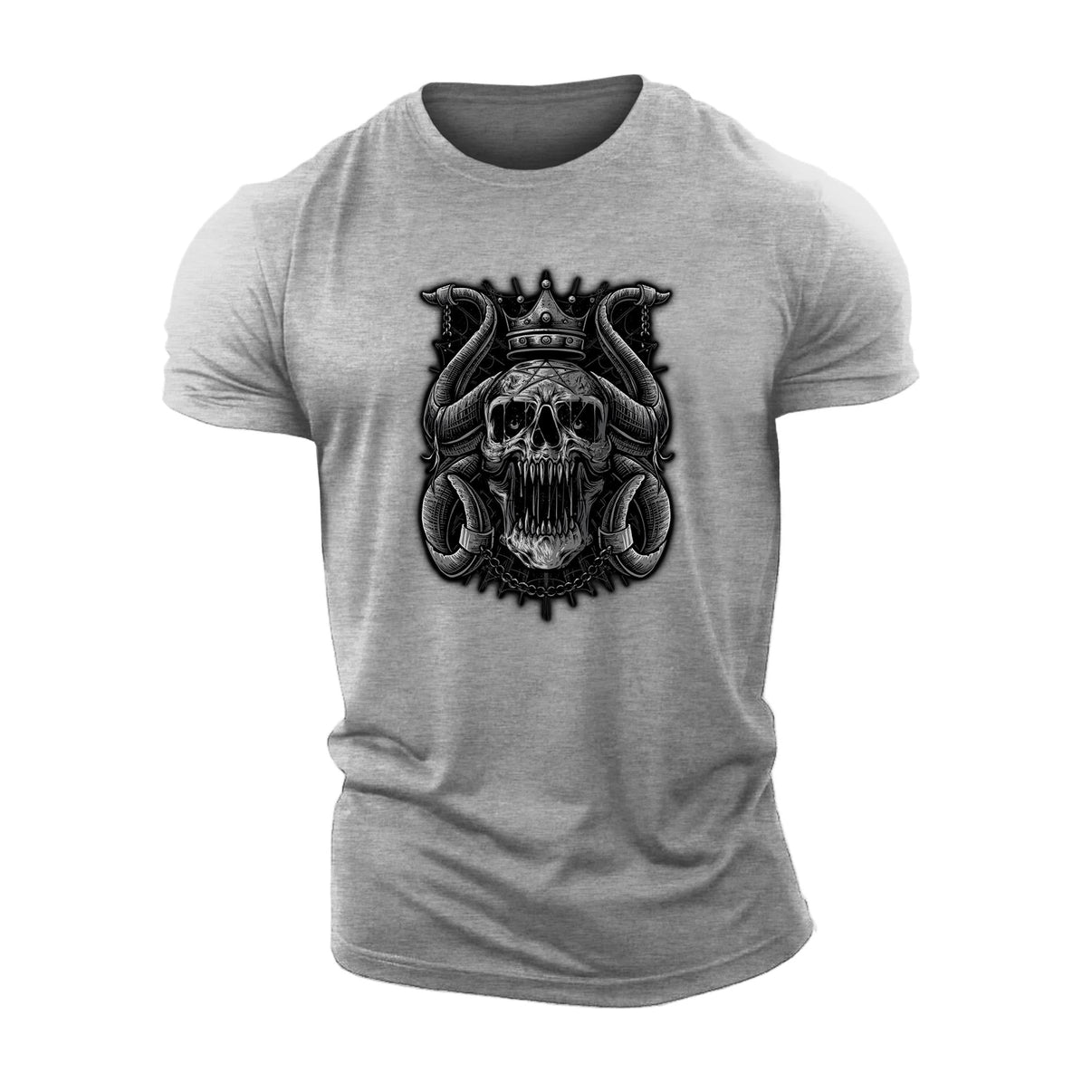 Chained Crown Skull T-Shirt - Ironfit