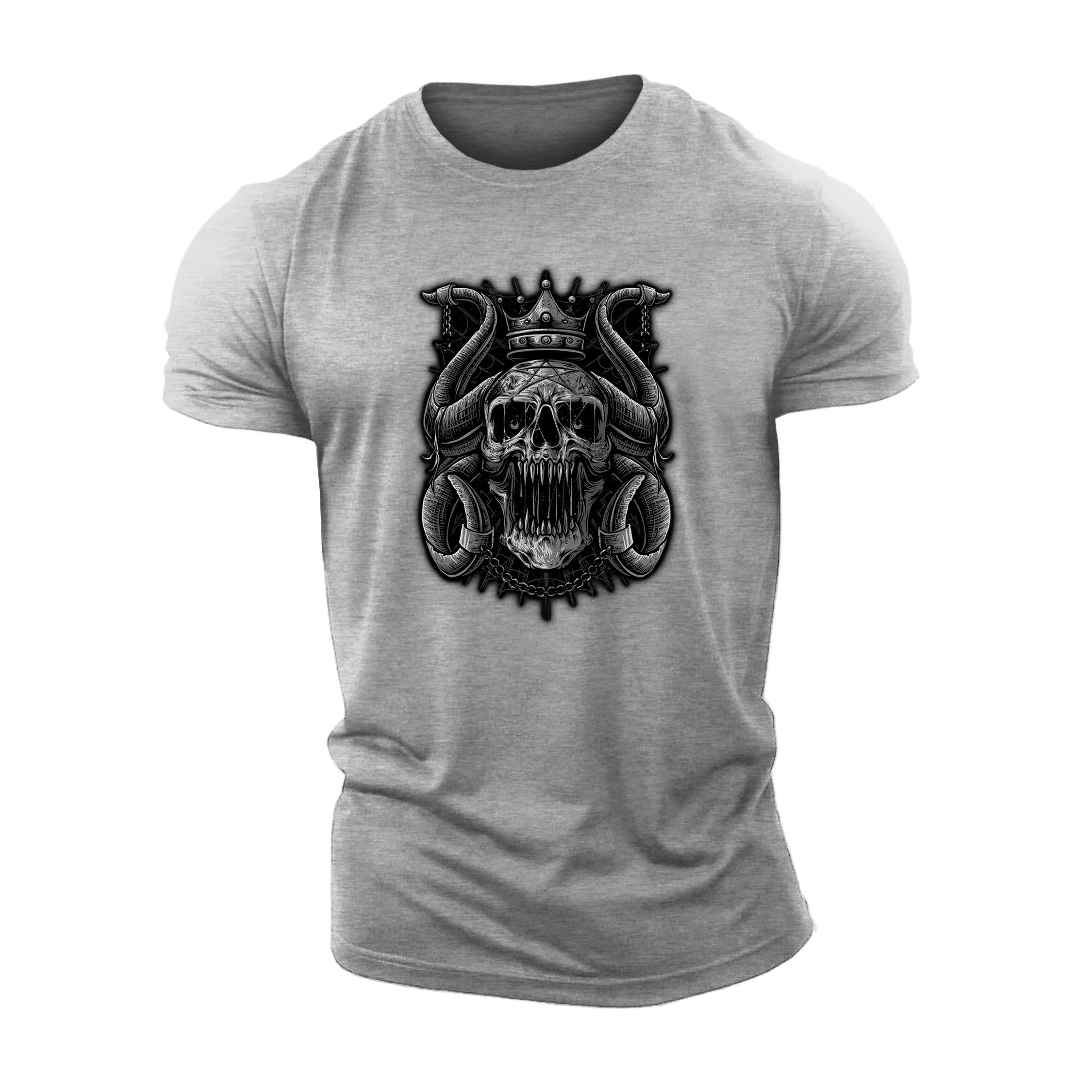 Chained Crown Skull T-Shirt - Ironfit