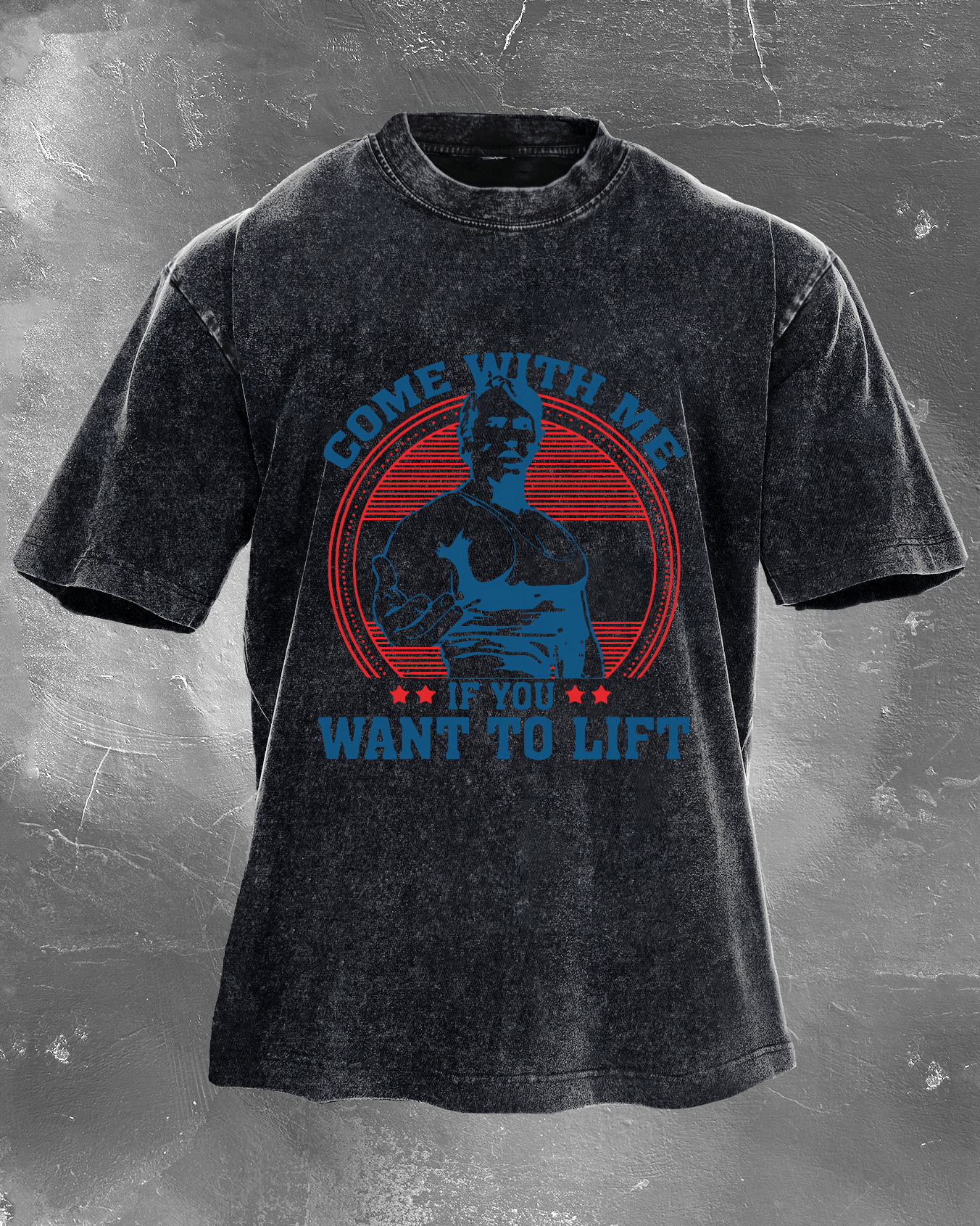 Come with me if you want to lift the Men's Wash T-Shirt - Gymfit.