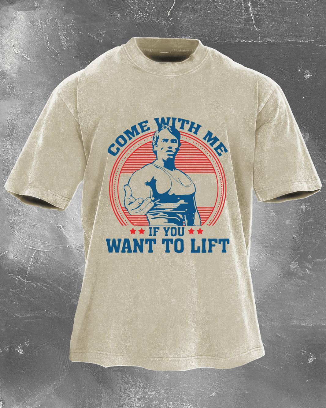 Come with us if you want to pick up the washed T-shirt for men - Gymfit.