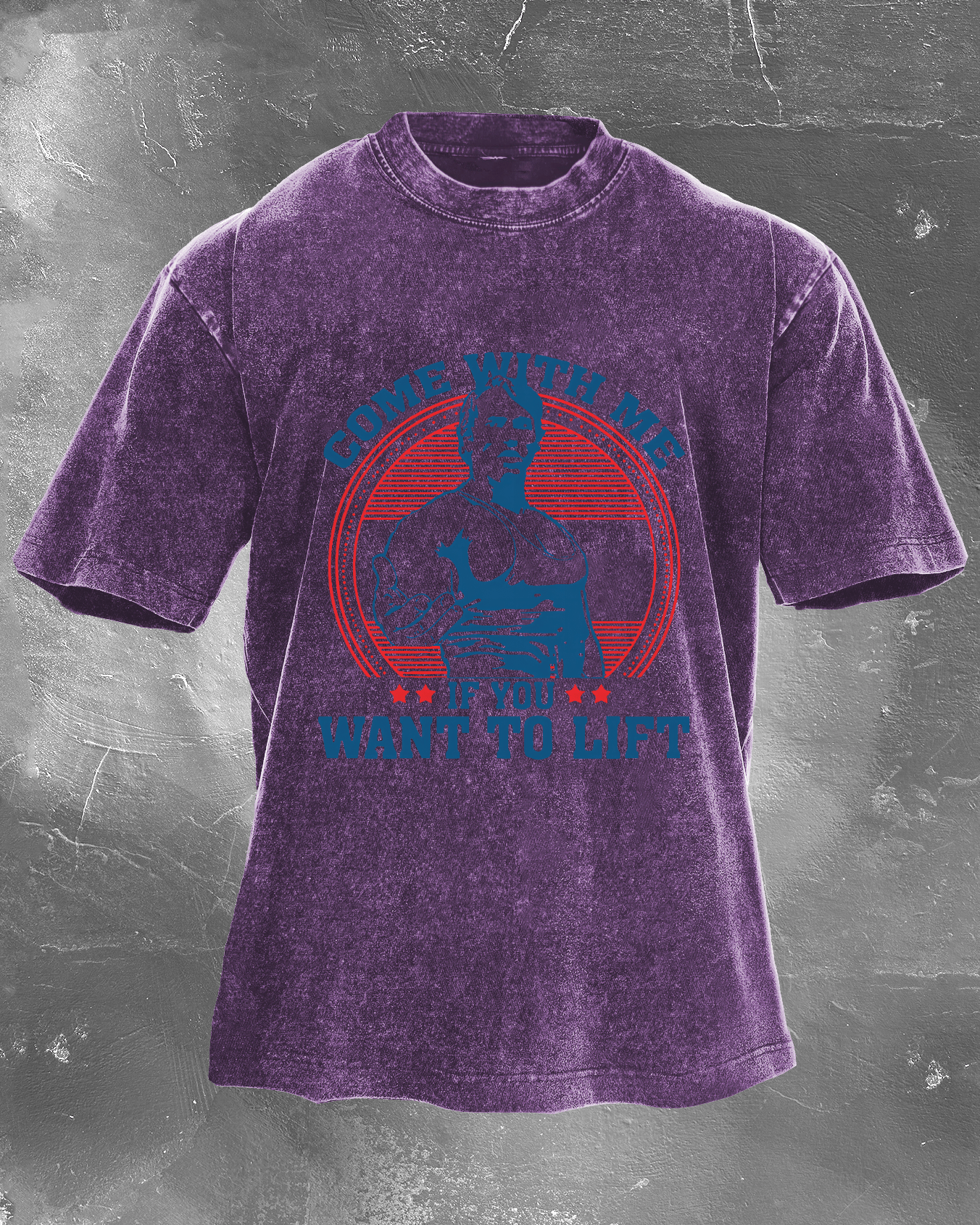 Come with me if you want to lift the Men's Wash T-Shirt - Gymfit.