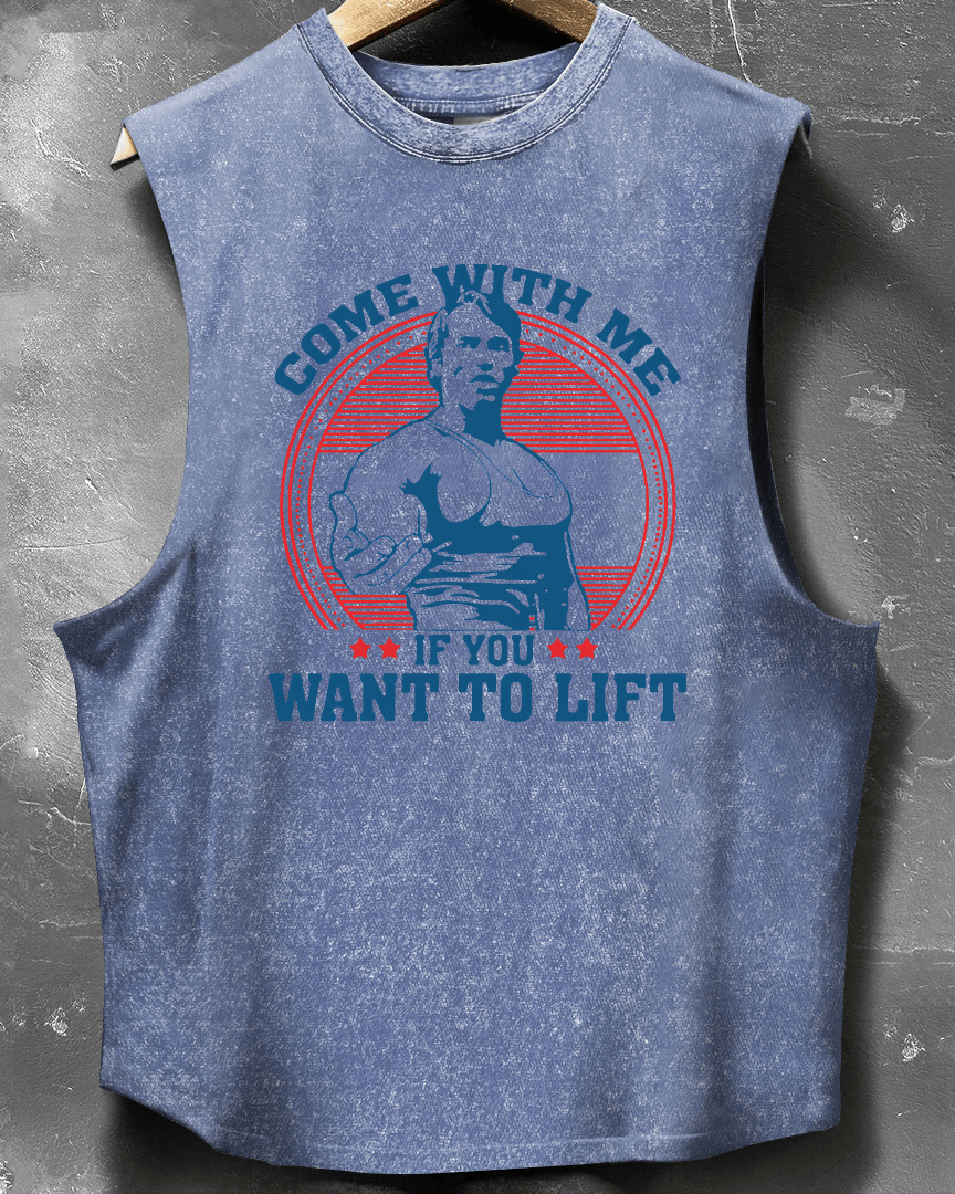 COME WITH ME IF YOU WANT TO LIFT A SLEEVELESS TANK TOP - Gymfit