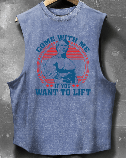 COME WITH ME IF YOU WANT TO LIFT A SLEEVELESS TANK TOP - Gymfit