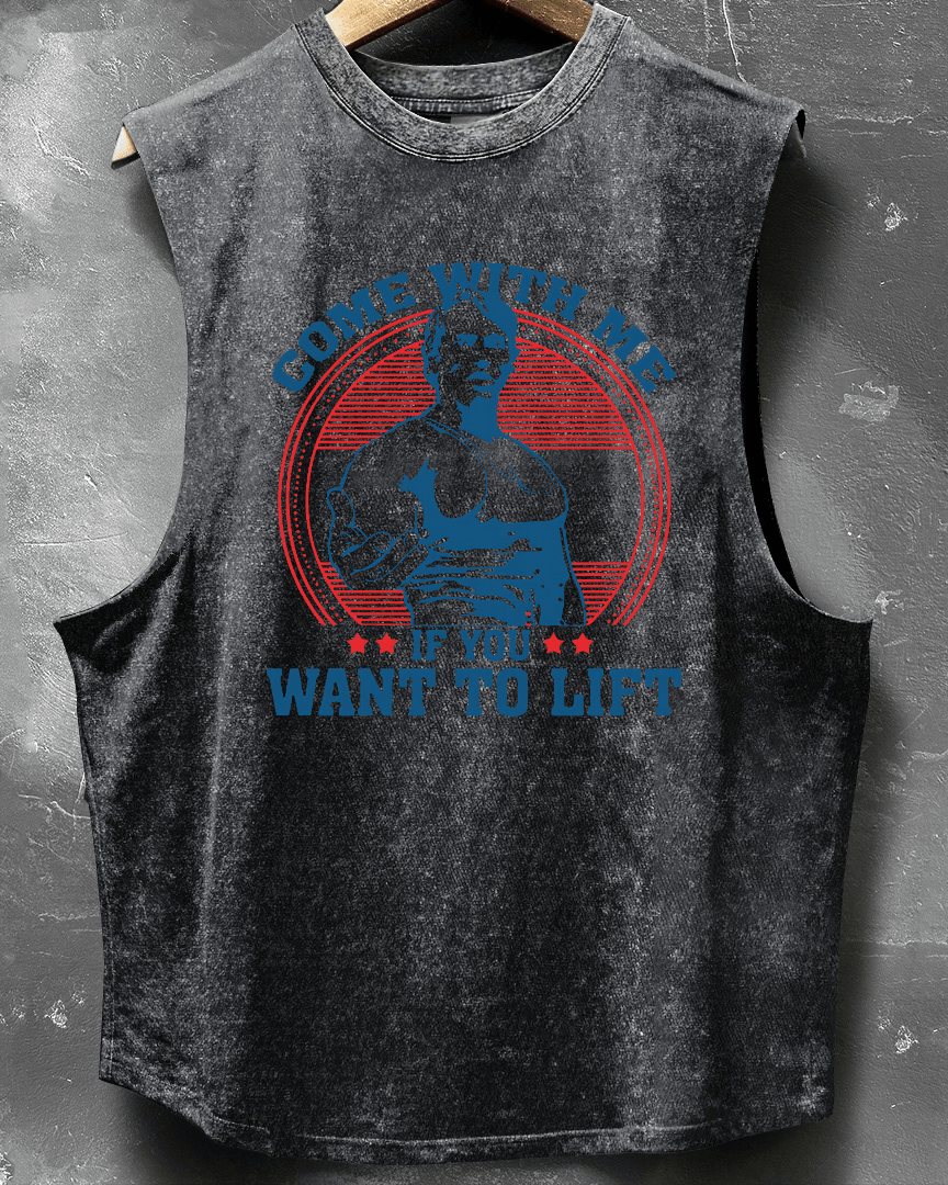 Come with me if you want to lift sleeveless tank tops - Gymfit