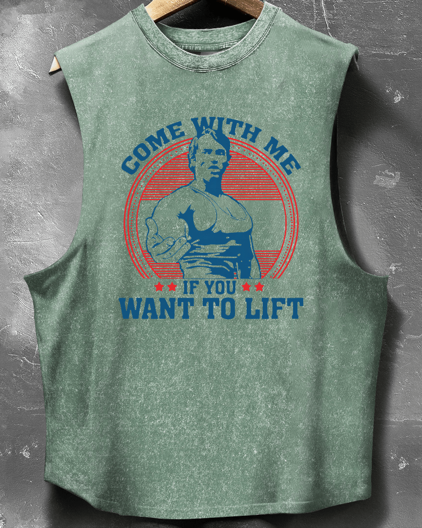 Come with me if you want to lift sleeveless tank tops - Gymfit
