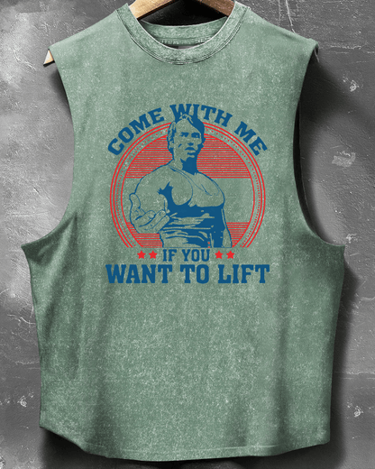 Come with me if you want to lift sleeveless tank tops - Gymfit