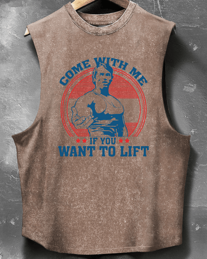 COME WITH ME IF YOU WANT TO LIFT A SLEEVELESS TANK TOP - Gymfit