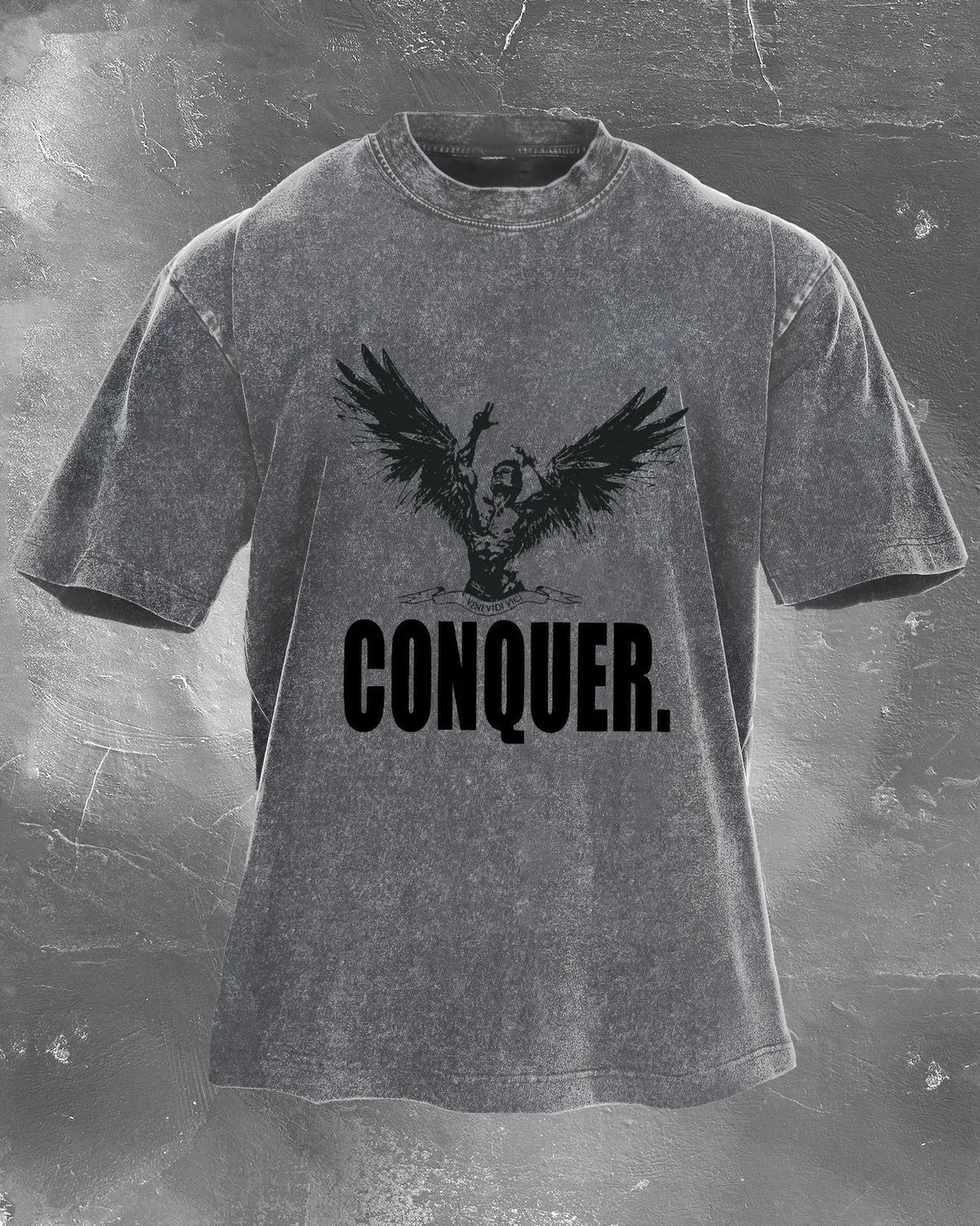 CONQUER MEN'S WASHED T-SHIRT - Gymfit