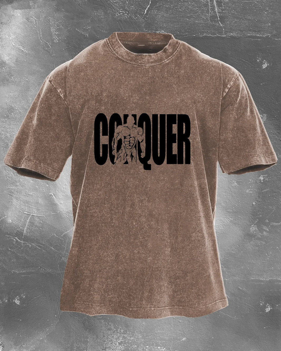 CONQUER MEN'S CUT T-SHIRT - Gymfit