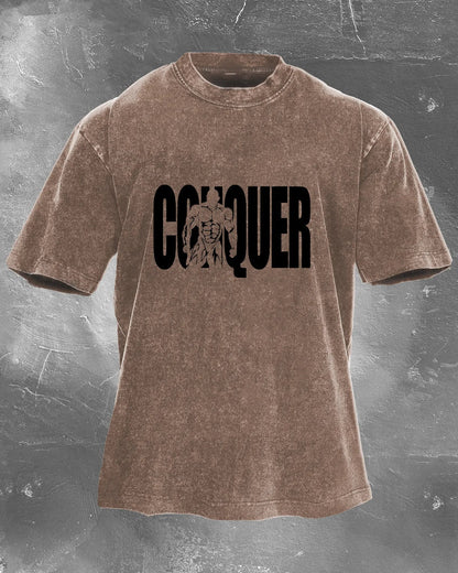 CONQUER MEN'S CUT T-SHIRT - Gymfit