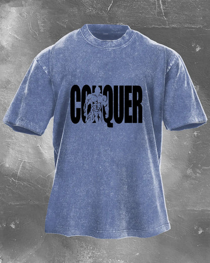CONQUER MEN'S CUT T-SHIRT - Gymfit