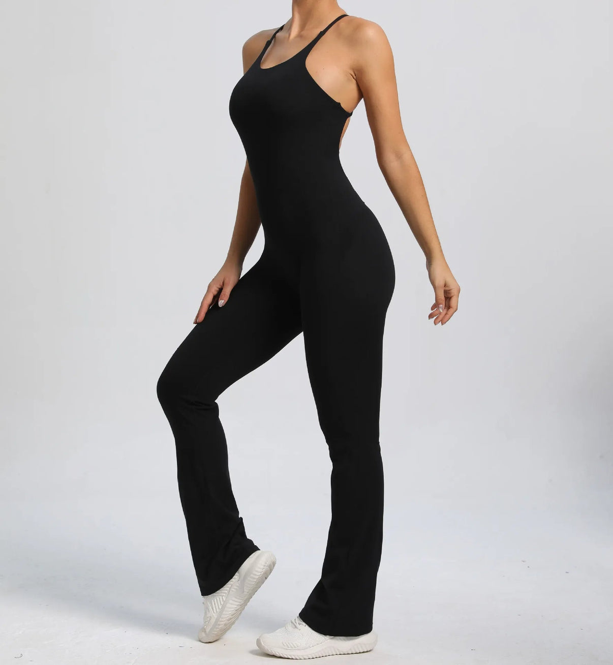 Cross V - Back Scrunch Jumpsuit - Gymfit