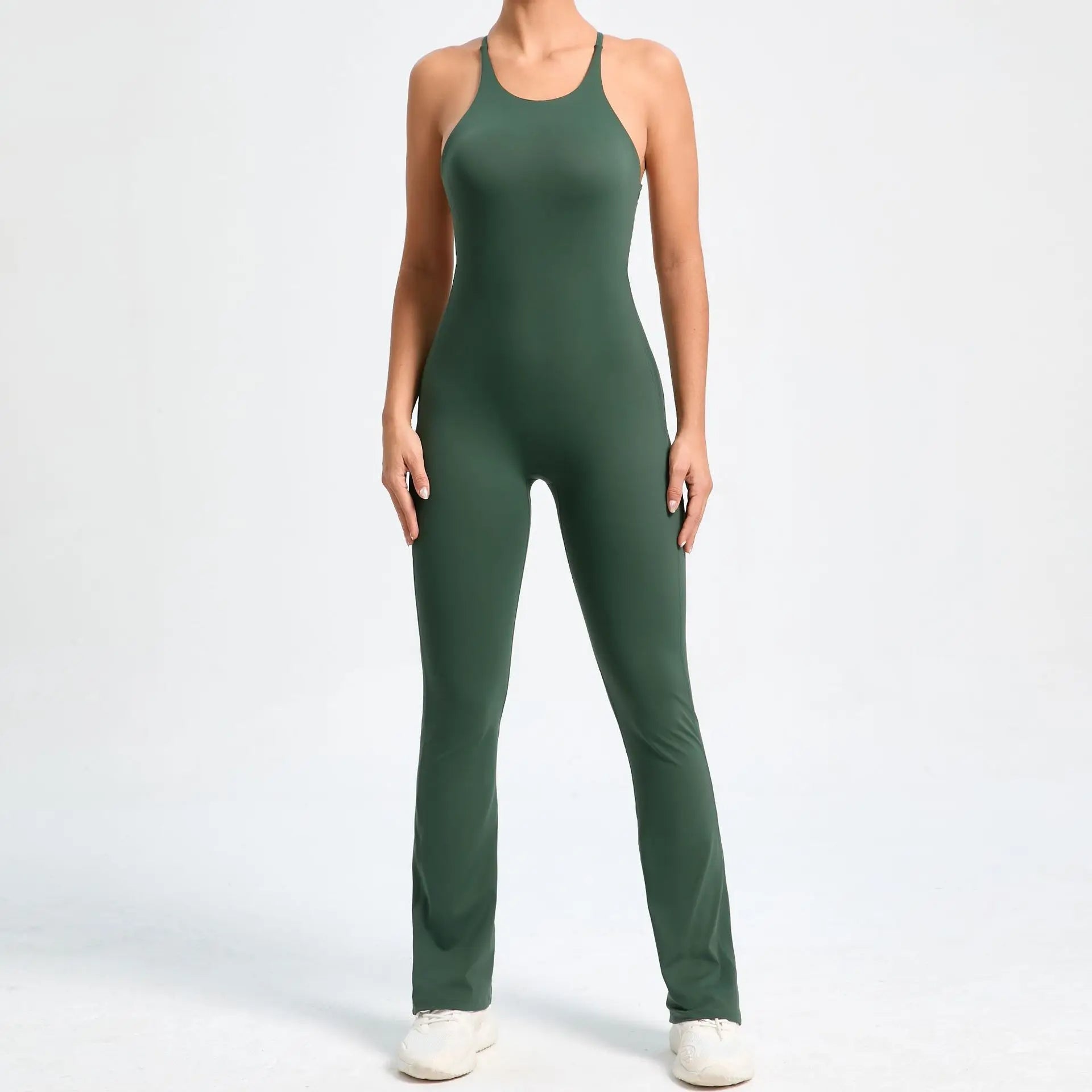 Cross V - Back Scrunch Jumpsuit - Gymfit