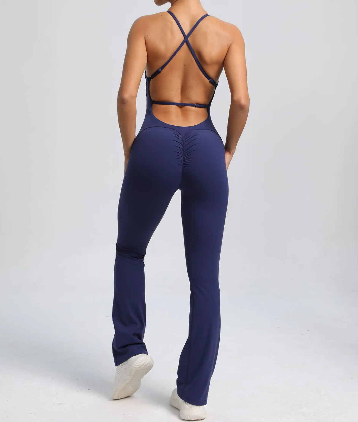 Cross V - Back Scrunch Jumpsuit - Gymfit