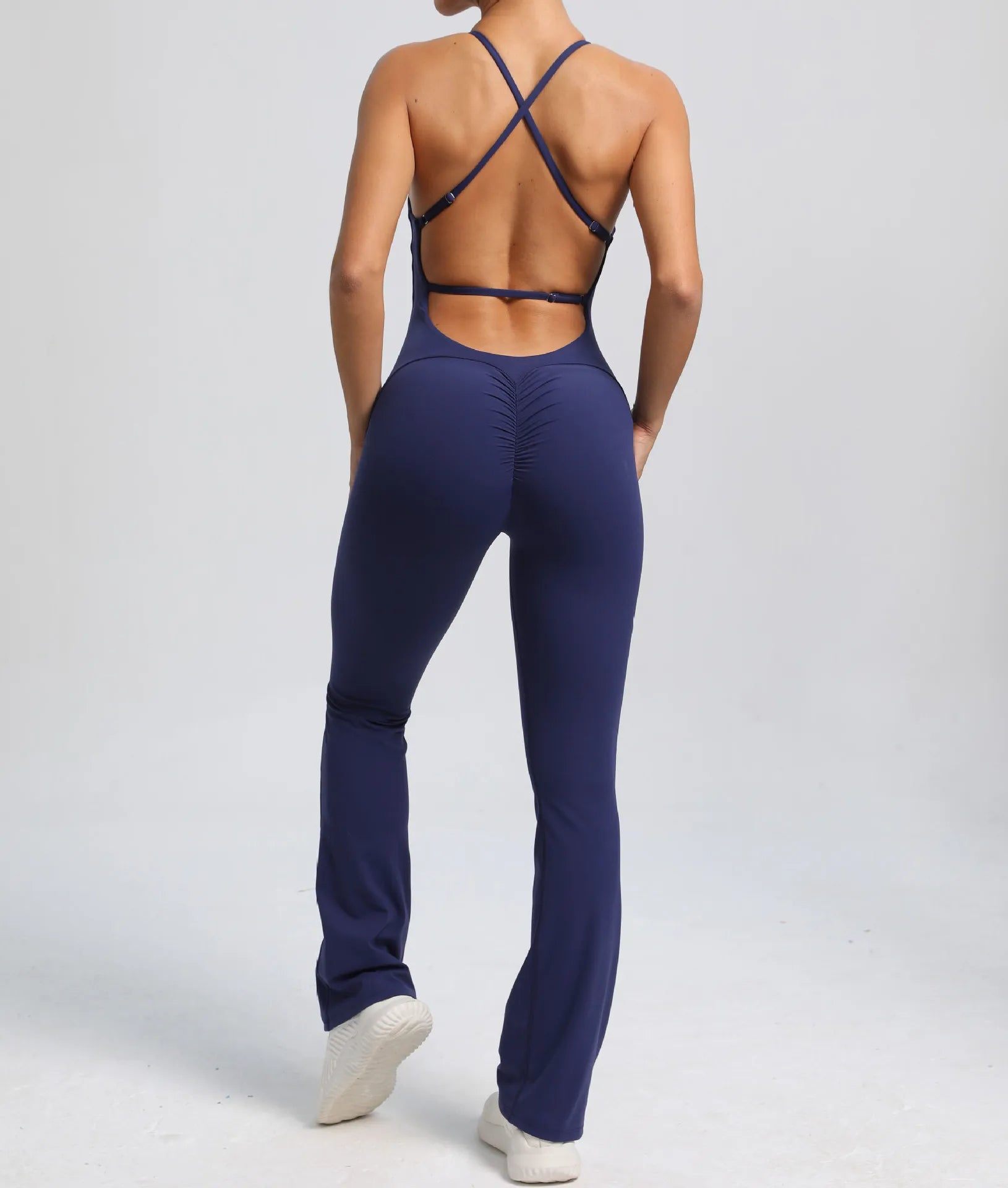 Cross V - Back Scrunch Jumpsuit - Gymfit