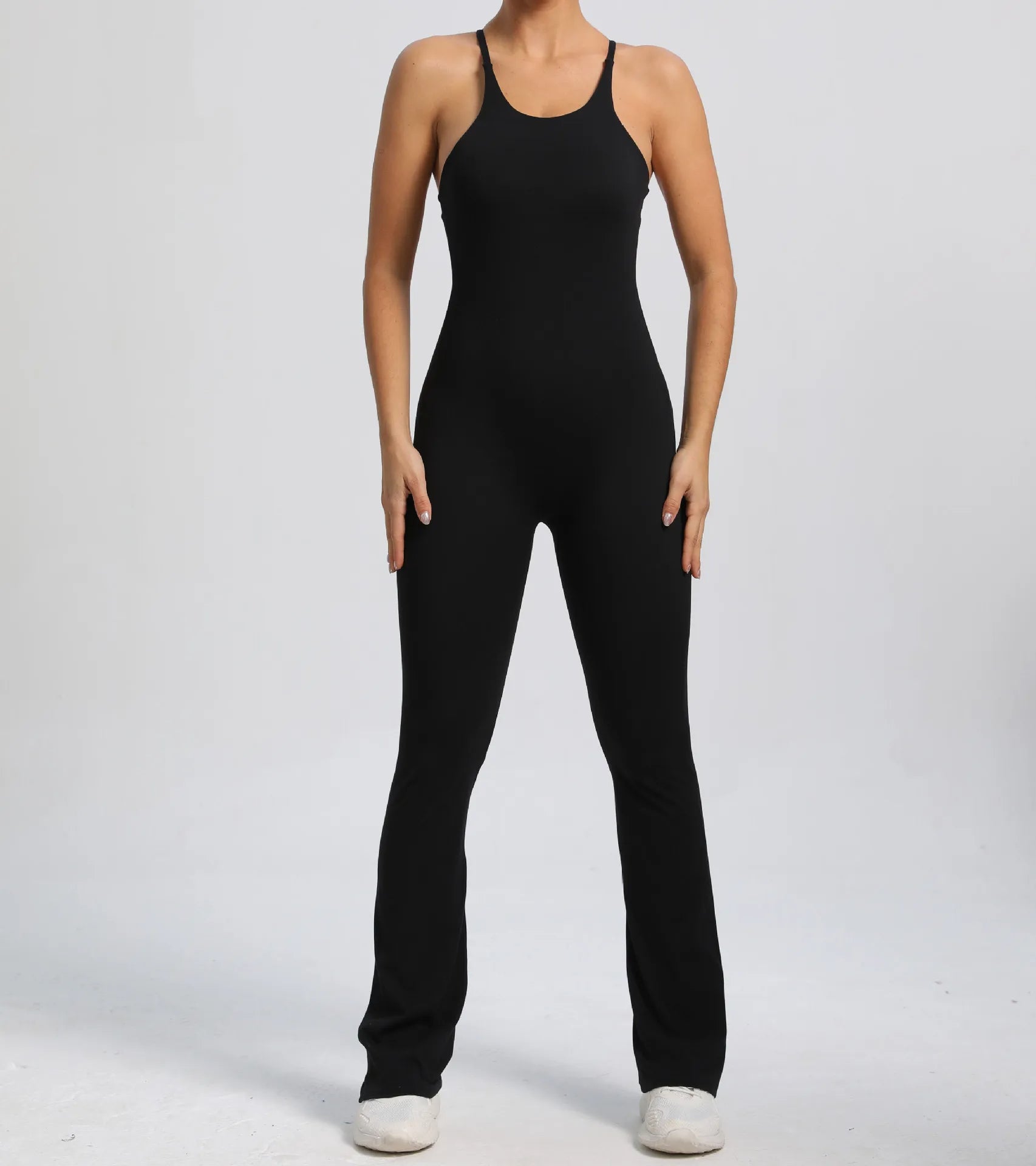Cross V - Back Scrunch Jumpsuit - Gymfit