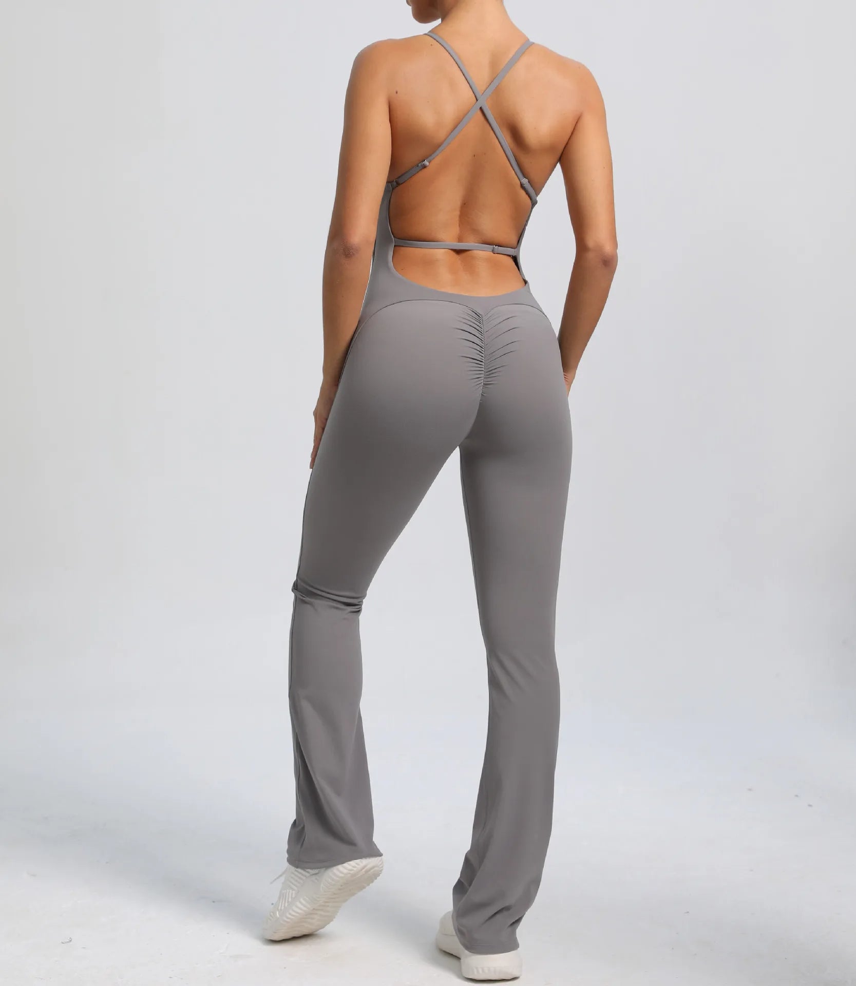 Cross V - Back Scrunch Jumpsuit - Gymfit