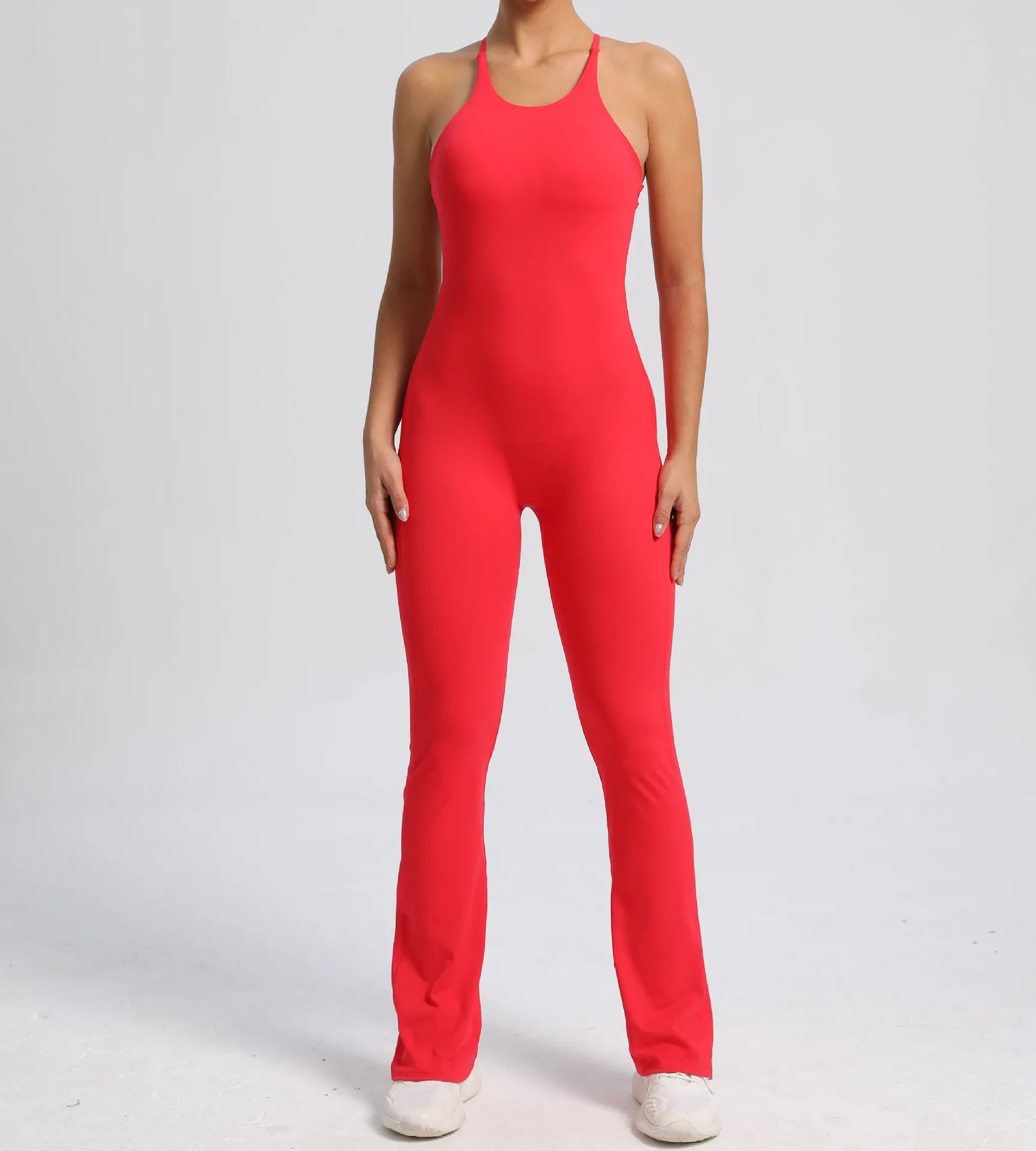 Cross V - Back Scrunch Jumpsuit - Gymfit